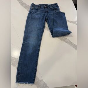 AG Adriano Goldschmied Dark Blue womens Straight Jeans